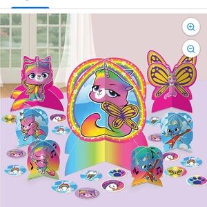 Rainbow Butterfly Unicorn Kitty Party Decor